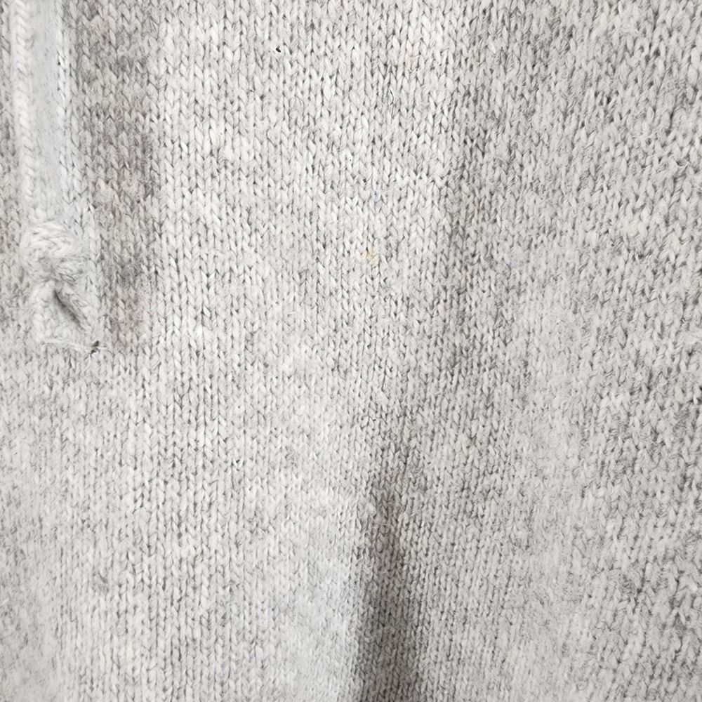 HM LOGG Gray Oversized Knit Hooded Sweater Womens Size M/L Cozy Loungewear - Picture 4 of 6